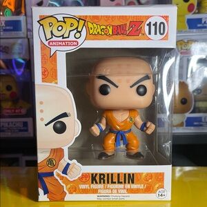 Funko Pop Animation Krillin in Orange and Blue